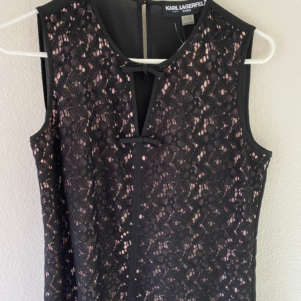 Karl Lagerfeld Lace Tank Top